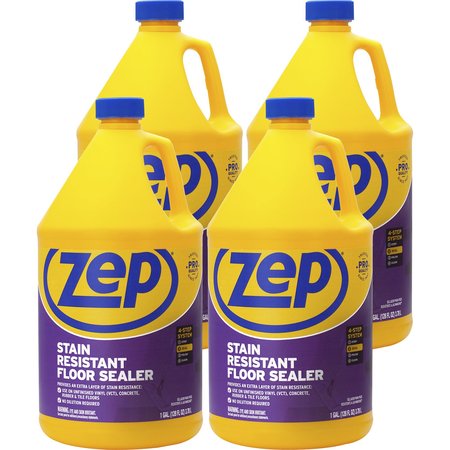 Zep Floor Sealer, Stain Resistant, 1 Gallon, , PK 4 ZPEZUFSLR128CT